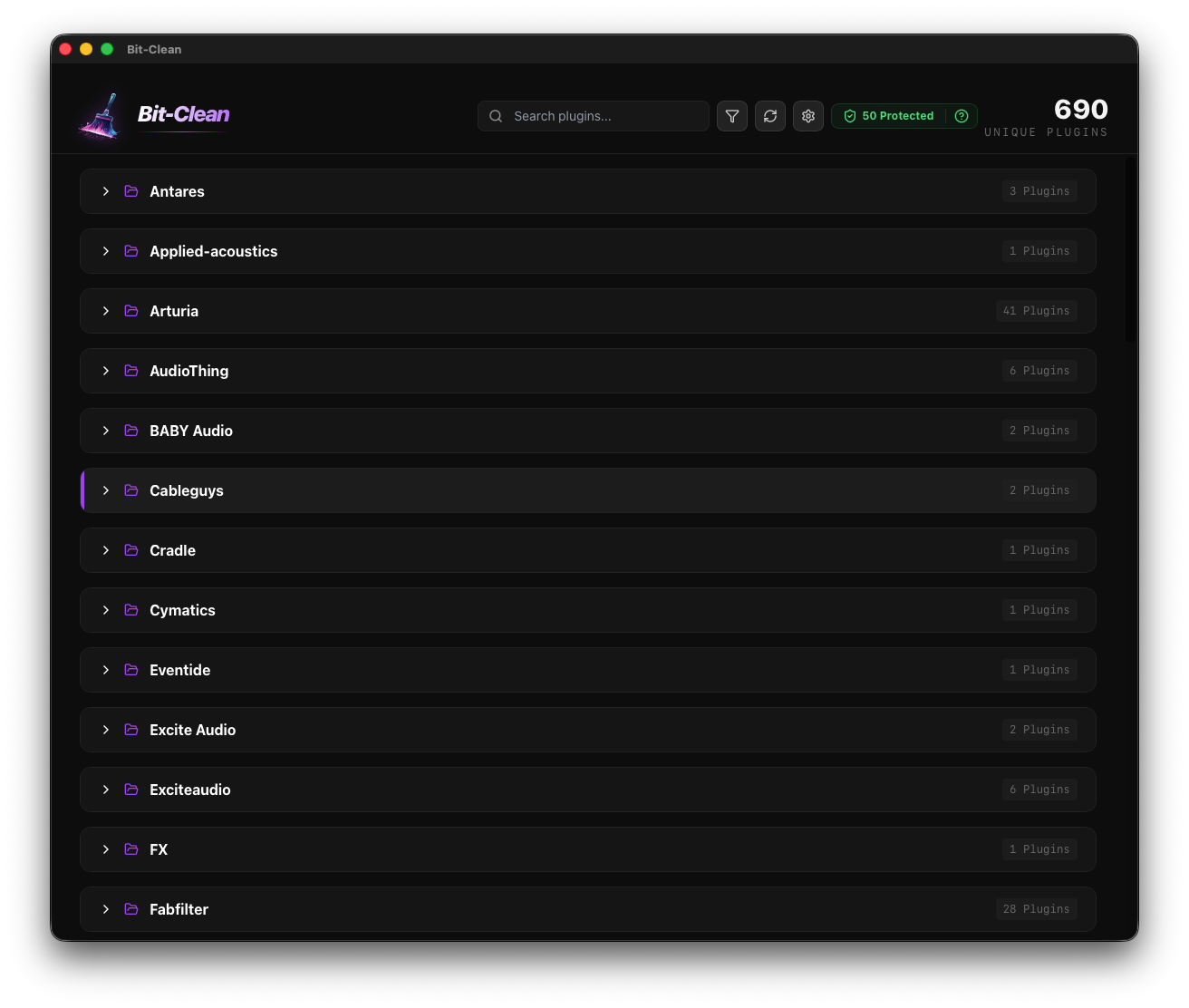 Bit-Clean UI Screenshot